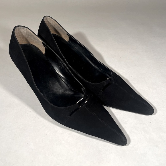 Cause & Effect Adrea Black Suede Heels - Picture 3 of 16